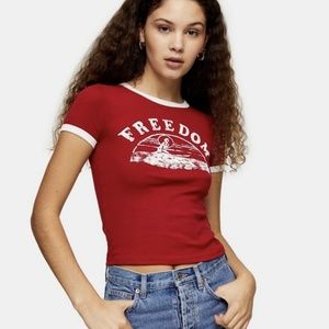 top shop freedom top, rare sold out very cute